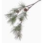 Branche de sapin artificielle CALEB avec pommes de pin, givré, 80cm