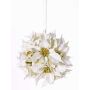 Boule de poinsettia artificielle CATHLIN, blanc, Ø25cm