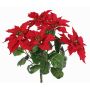 Poinsettia artificiel CATIN sur piquet, rouge, 45cm, Ø20cm