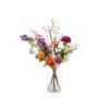 Bouquet de fleurs artificielles FEME, orange-violet, 105cm, Ø40cm