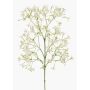 Saxifrage artificiel BOUZA avec fleurs, crème, 65cm