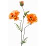 Coquelicot artificiel LOPEZ, orange, 90cm