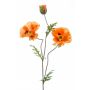 Coquelicot artificiel LOPEZ, orange, 90cm