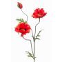 Coquelicot artificiel LOPEZ, rouge, 90cm