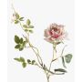 Branche de rose en tissu BEATA, rose-blanc, 75cm