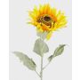 Tournesol artificiel CORALINE, jaune, 80cm, Ø20cm