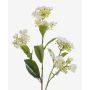 Hortensia artificiel ALAZNE, crème, 75cm