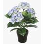 Hortensia en tissu LAIDA, bleu clair, 35cm, Ø7-10cm