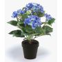 Hortensia en tissu LAIDA, bleu, 35cm, Ø7-10cm