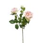 Branche de rose artificielle CALISTA, rose, 60cm