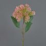 Fleur de sédum artificielle JICAMA, rose-blanc, 45cm
