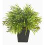 Bambou artificiel HANAKO en pot en zinc, 25cm