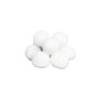Décoration de Noël boules de neige PERDITA en ouate, 10 pièces, 7,5 cm