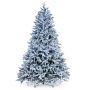 Sapin artificiel ALASKA SPEED, enneigé, LEDs bleues, 230cm, Ø150cm