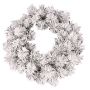 Couronne de sapin artificielle AUSTIN, enneigée, blanc, Ø60cm