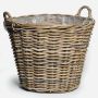 Corbeille en osier CATELYNN, gris-brun, 40cm, Ø45cm