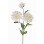 Dahlia artificiel ANJULIKA, blanc, 75cm, Ø6-12cm