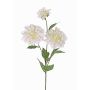 Dahlia artificiel ANJULIKA, blanc, 75cm, Ø6-12cm