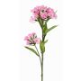 Oeillet artificiel ARCHIE, rose, 60cm, Ø7-16cm