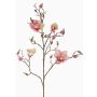 Magnolia en soie LORA, crème-rose, 110cm, Ø10-12cm