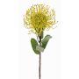 Fleur artificielle Protea BAILY, jaune, 50cm, Ø12cm