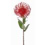 Fleur artificielle Protea BAILY, rouge, 50cm, Ø12cm