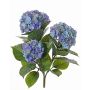 Faux Hortensia SAIRA, piquet, crossdoor, bleu, 40cm, Ø11-13cm