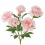 Bouquet de pivoines artificielles LYANA, piquet, rose, 45cm, Ø30cm