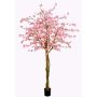 Faux cerisier japonais TIFFY, vraies troncs, fleurs, rose, 240cm