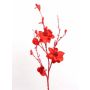 Fleur artificielle magnolia SANDY, paillettes, rouge, 115cm