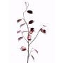 Branche de lunaire artificielle SALEM, rouge-argent, 90cm