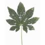 Fausse feuille d'Aralia HERRO, paillettes, vert, 20cm