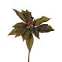 Fleur artificielle Poinsettia FOXY, vert olive, 25cm, Ø23cm