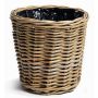 Panier cache-pot NICOLINA, beige, 24cm, Ø26cm