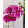 Tige d'orchidée Phalaenopsis artificielle OPHELIA, rose fuchsia, 40cm
