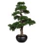 Arbre artificiel Bonsaï cèdre FALKE avec des racines, pot en céramique, 70cm