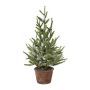 Arbre décoratif Épicéa MALKE en pot décoratif, enneigé, 55cm