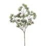 Branche décorative Cèdre SNALTI avec des pommes de pin, givré, blanc-vert, 45cm