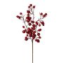 Branche artificielle Rosier du Japon FRULKE avec des cynorrhodons, rouge, 40cm