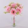 Bouquet décoratif Gerbera TEMBAR, rose, 30cm, Ø22cm