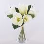 Bouquet de magnolias artificiel KAYLE, crème-blanc, 30cm