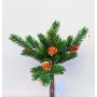 Branches de sapin artificielles BERNAHE en botte, avec des pommes de pin, vert, 35cm
