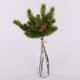 Branches de sapin artificielles BERNAHE en botte, avec des pommes de pin, vert, 35cm