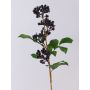 Branche de baies de sureau artificielle CHATANGA avec des fruits, rouge bourgogne-noir, 60cm