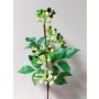 Branche de baies de sureau artificielle CHATANGA avec des fruits, vert-rouge, 60cm