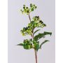 Branche de baies de sureau artificielle CHATANGA avec des fruits, vert-rouge, 60cm