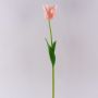 Fleur en plastique Tulipe perroquet PETSCHORA, abricot-rose, 65cm