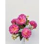 Dahlia décoratif SALAMITUS sur piquet, violet-abricot, 30cm