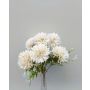 Dahlia décoratif SALAMITUS sur piquet, blanc-crème, 30cm