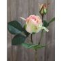 Rose artificielle RENESMEE, vert-rose, 45cm, Ø6cm